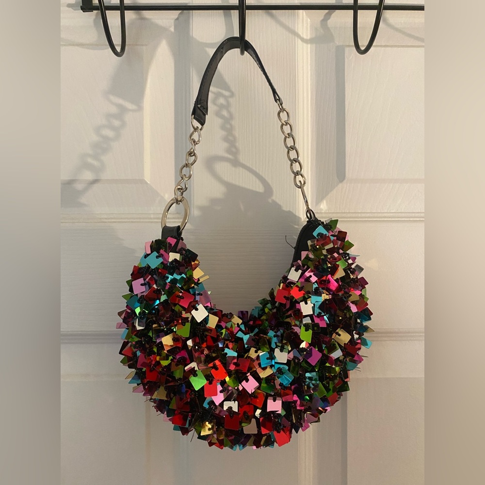 Multicolored Sequin bag